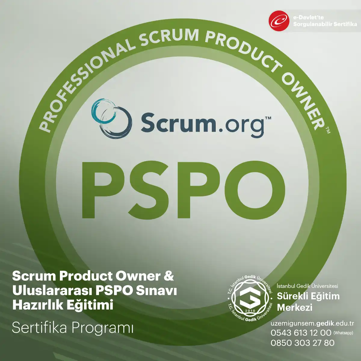 Scrum Product Owner & Uluslararası PSPO Sınavı Hazırlık Eğitimi 